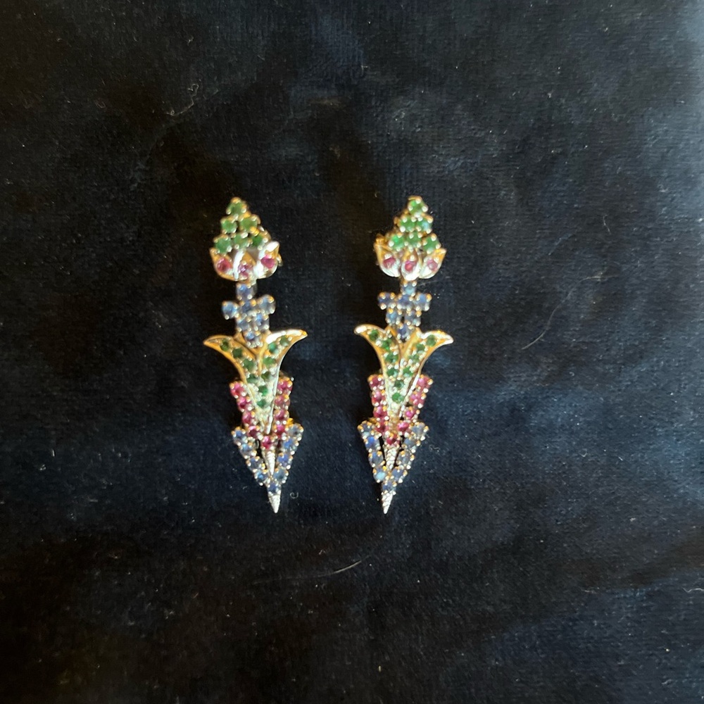 Elegant Multicolor Drop Earrings